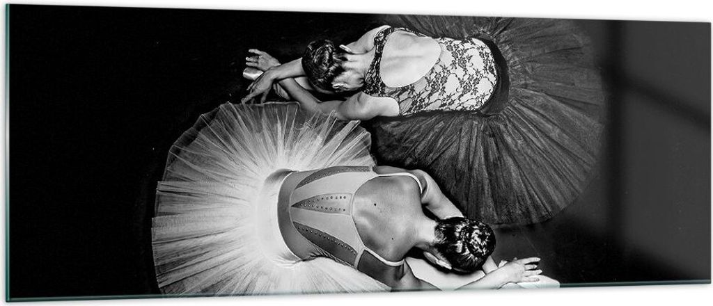 Bilder auf glas - Einteilig - Ballerinas Ballett Tanz - 140x50cm - Glasbilder - Wandbilder - Bilder - zum Aufhängen bereit - Wanddekoration aus Gl...