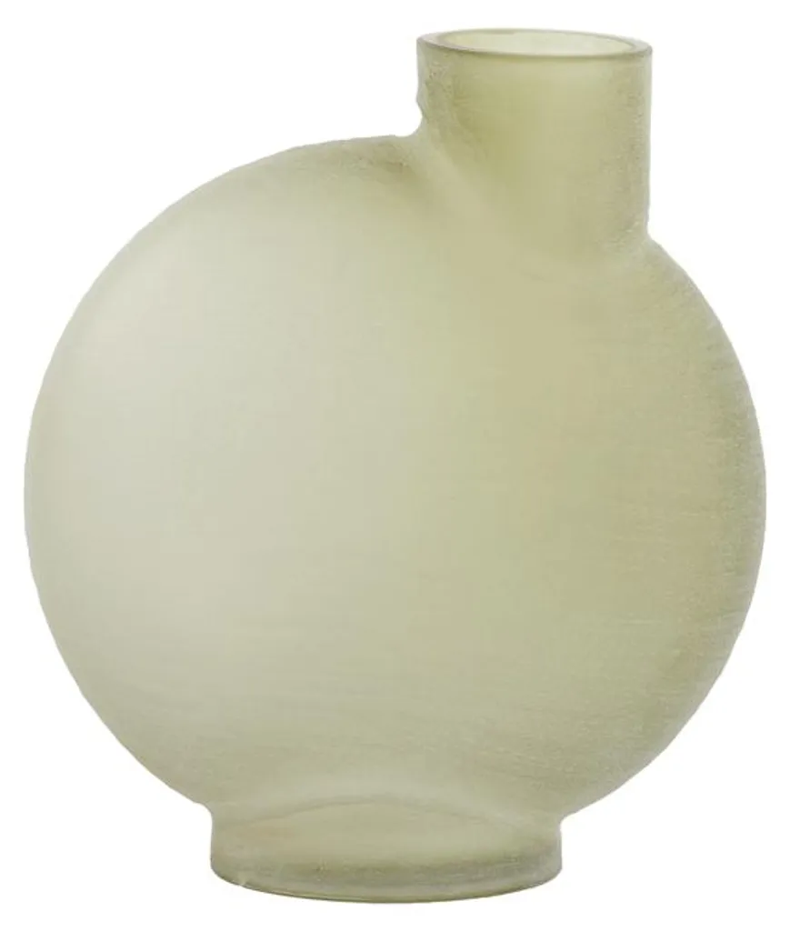 Vase Torna vert olive 36,5 cm : sublimez vos bouquets encombrants