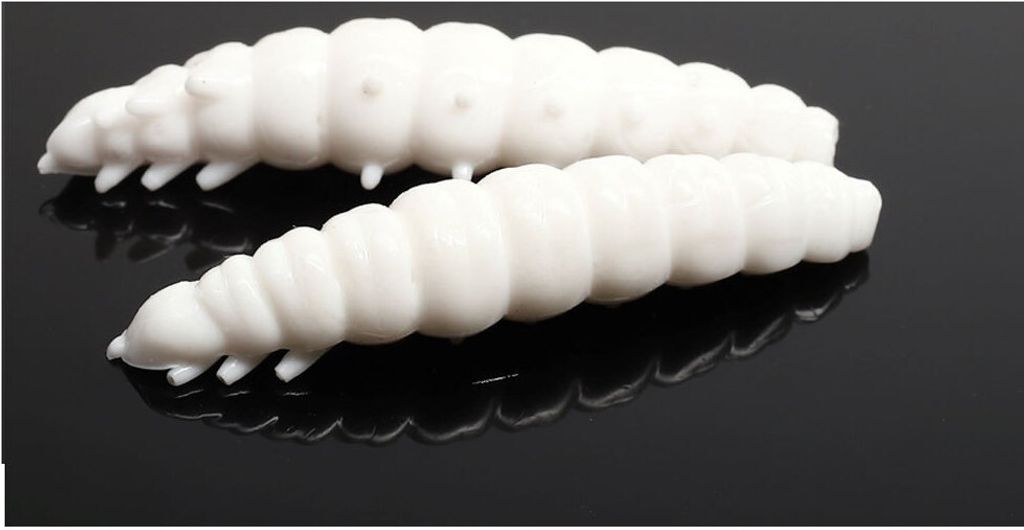 Libra Lures Larva Kunstköder (white)