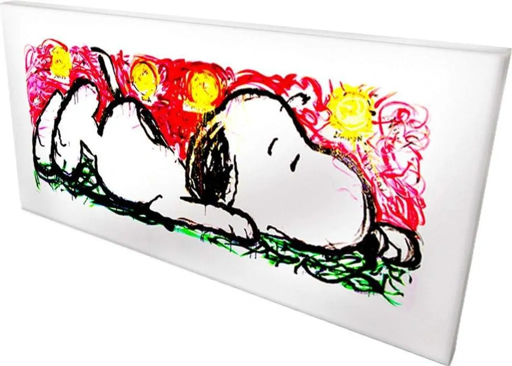 Tableau Snoopy idéal pour décorer un salon ou une chambre d'enfant