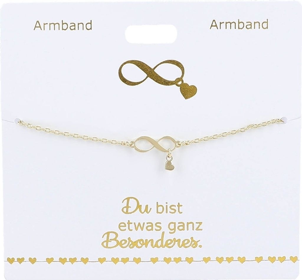 Vergoldetes Armband "Unendlichkeit"