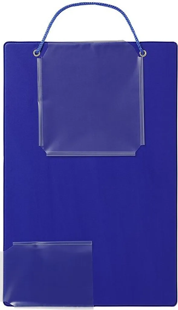 Protège-document d'atelier A4 bleu avec rangement clés - Pack de 10 unités - 2