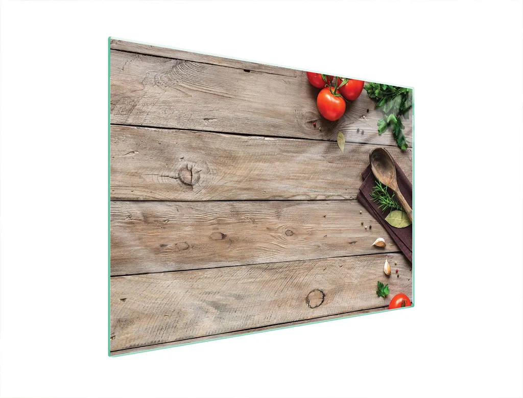 Piastra Di Protezione In Vetro Per Forno 70X52 Legno