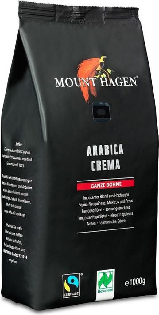 ARABICA 100 % CREMA FAIR TRADE BEAN COFFEE1 kg - MOUNT Obrázok produktu 