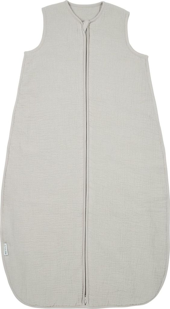 Meyco Uni Baby Schlafsack gefüttert - vorgewaschenes Hydrophil - greige - 90cm | Schlafsäcke
