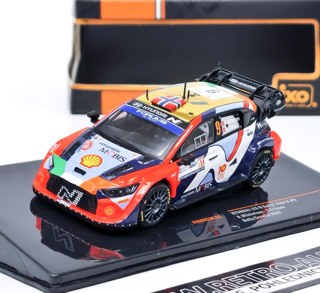 IXO IXORAM933C.22 - 1/43 - Hyundai i20 N Rally1, WRC, Rally Croatia, 2024, #9, A.Mikkelsen/T.Eriksen - Neu