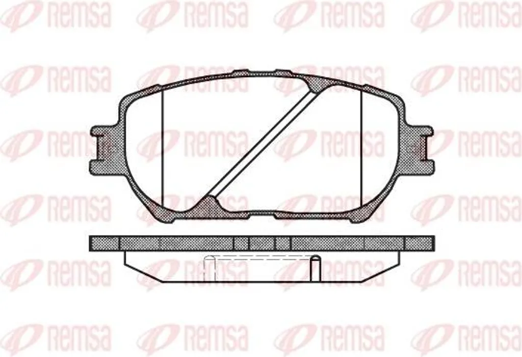Plaquettes de frein REMSA 0884.00 pour Camry - Performance OE 0K2JA3328Z