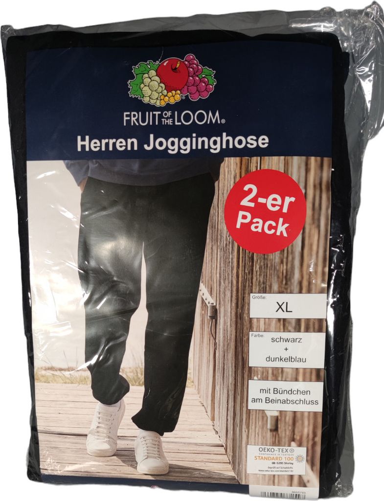 XL Jogginghose schwarz + dunkelblau 2er Pack Produktbild 7