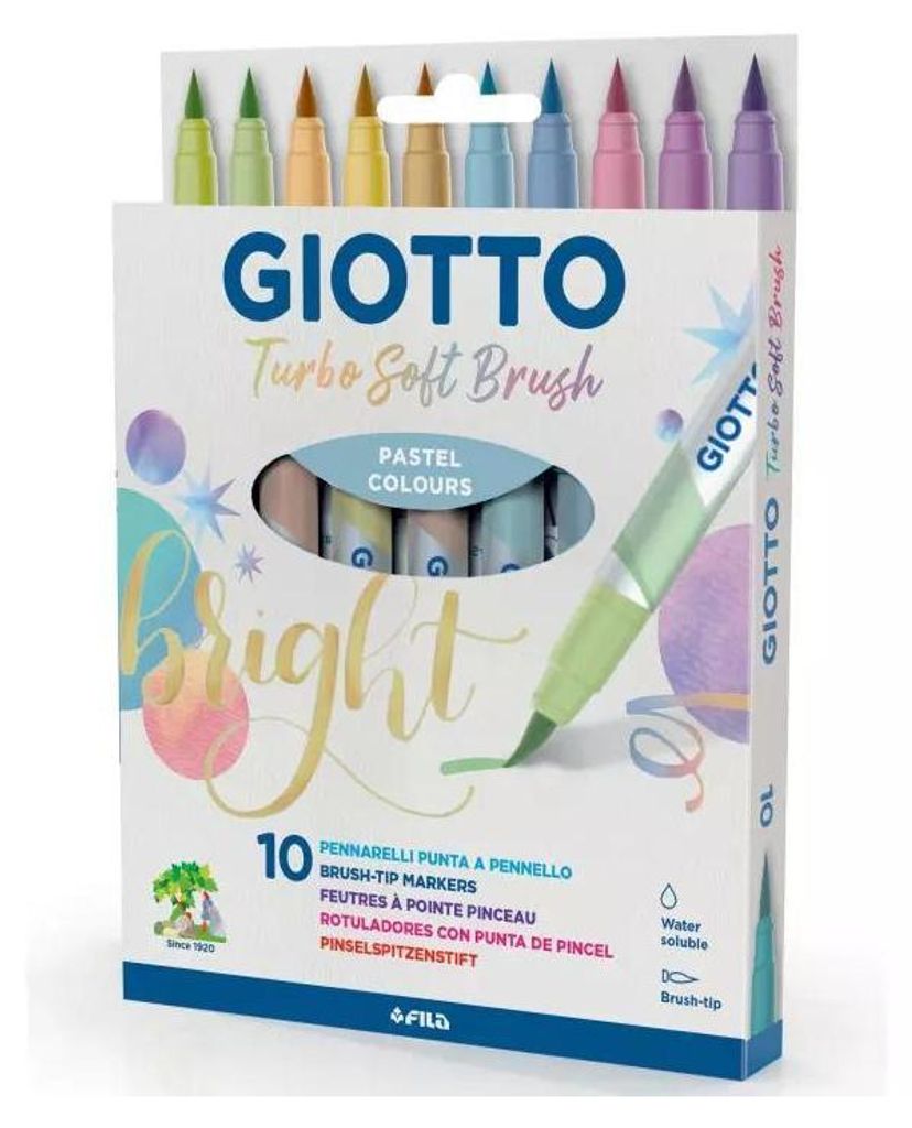 GIOTTO Crayon à pointe pinceau Turbo Soft Brush Pastel Image du produit 