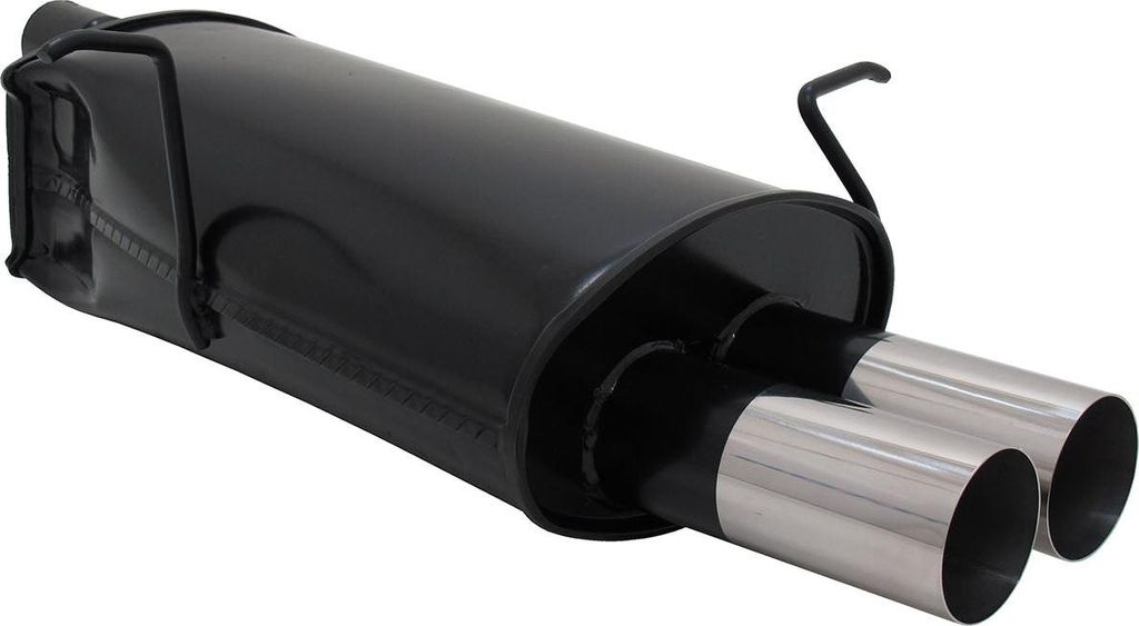 Novus acier sport Silencieux 2x76 rond vif BMW E46 monoflux Image du produit 