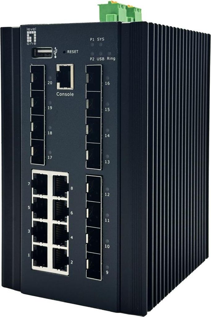 LevelOne Switch 20x GE IGU-2072 8x 1GbE,8x 2.5GbE SFP sw (IGU-2072)