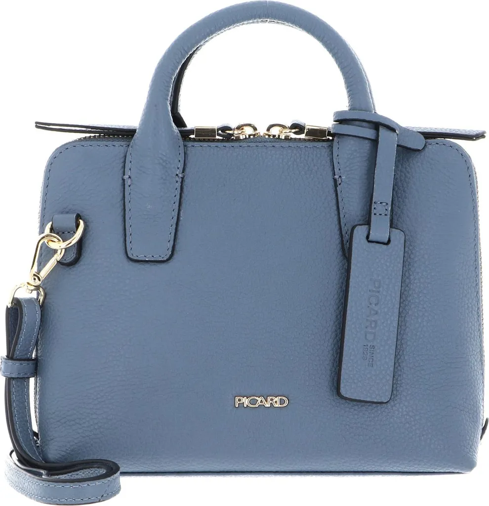Sac à main Picard Java Handbag Denim bleu gris avec bandoulière réglable