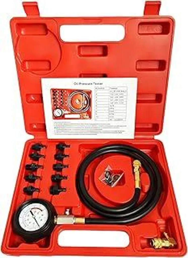 Kit Tester Pressione Olio Professionale 0-140 PSI per Auto e Camion - 1