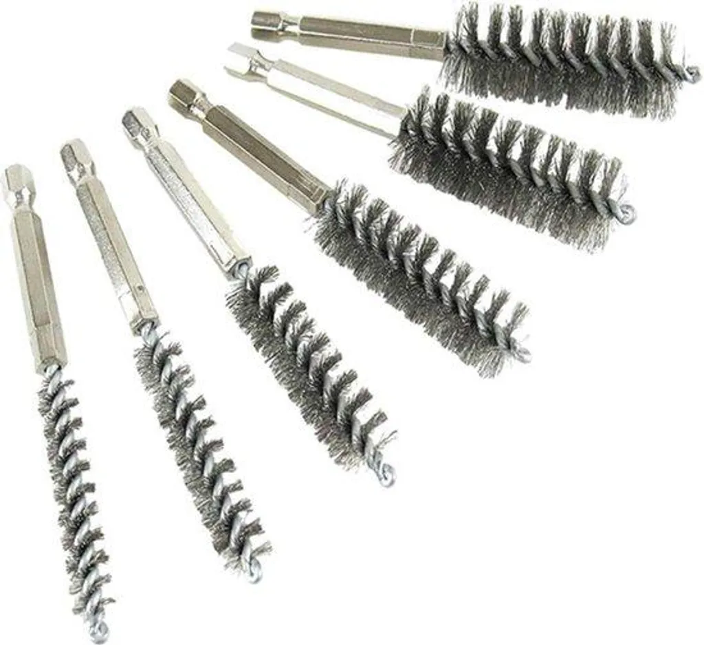 Brosses métalliques circulaires pour marteau perforateur - Kit 6 pcs