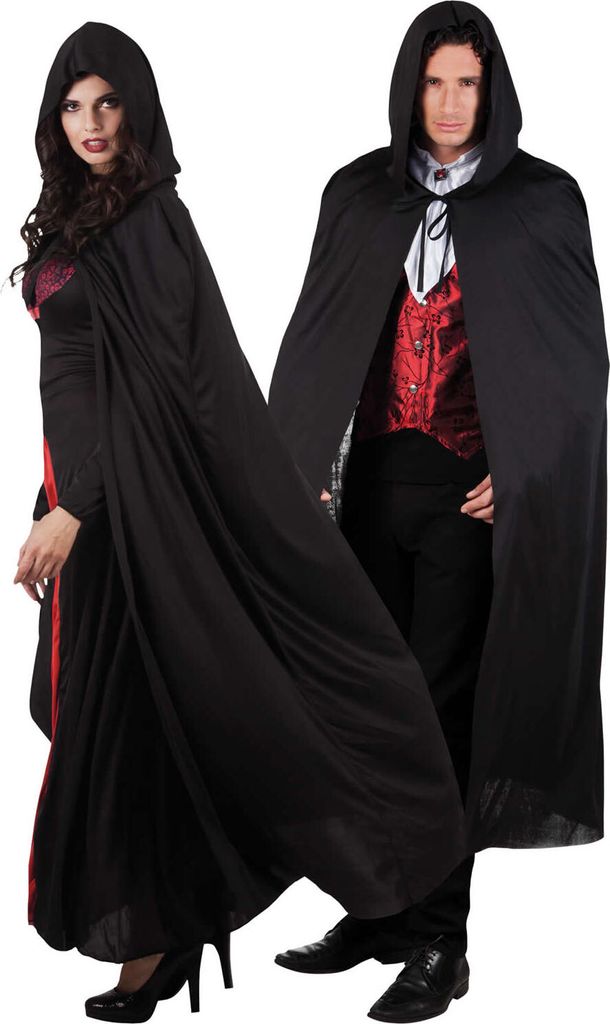 Cape Dusk Diable Cape Vampire noir Carnaval Halloween Image du produit 