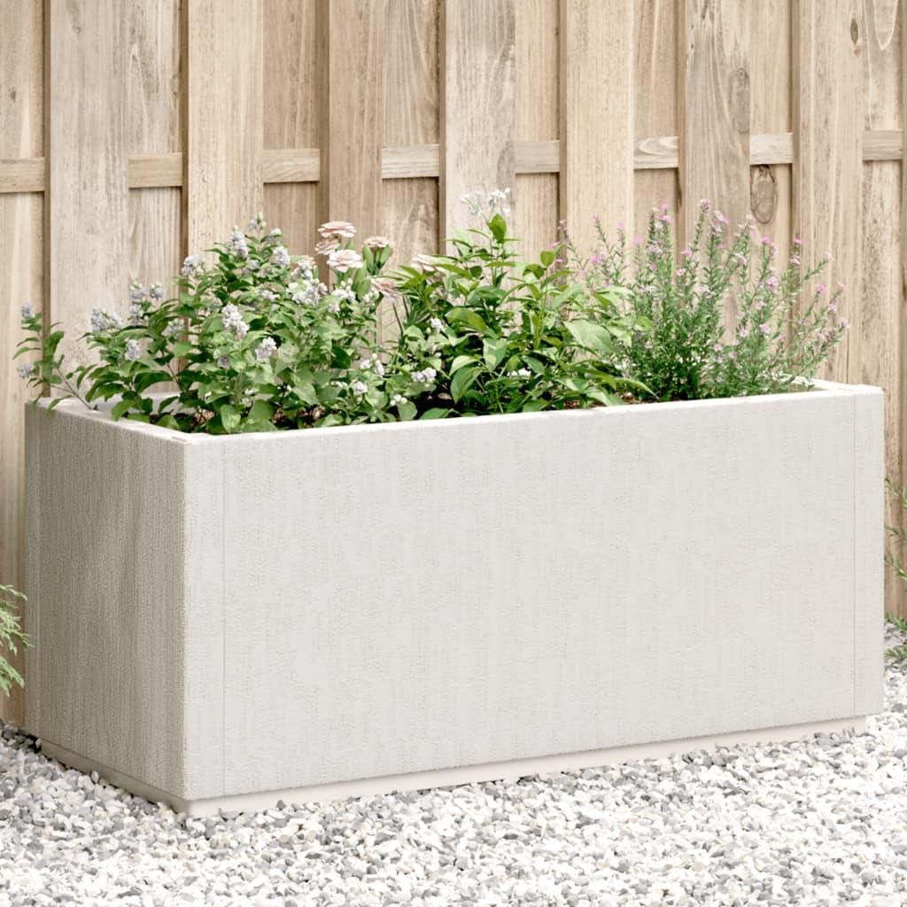 Pflanzkbel Wei 80x36x35 cm PP Blumentpfe