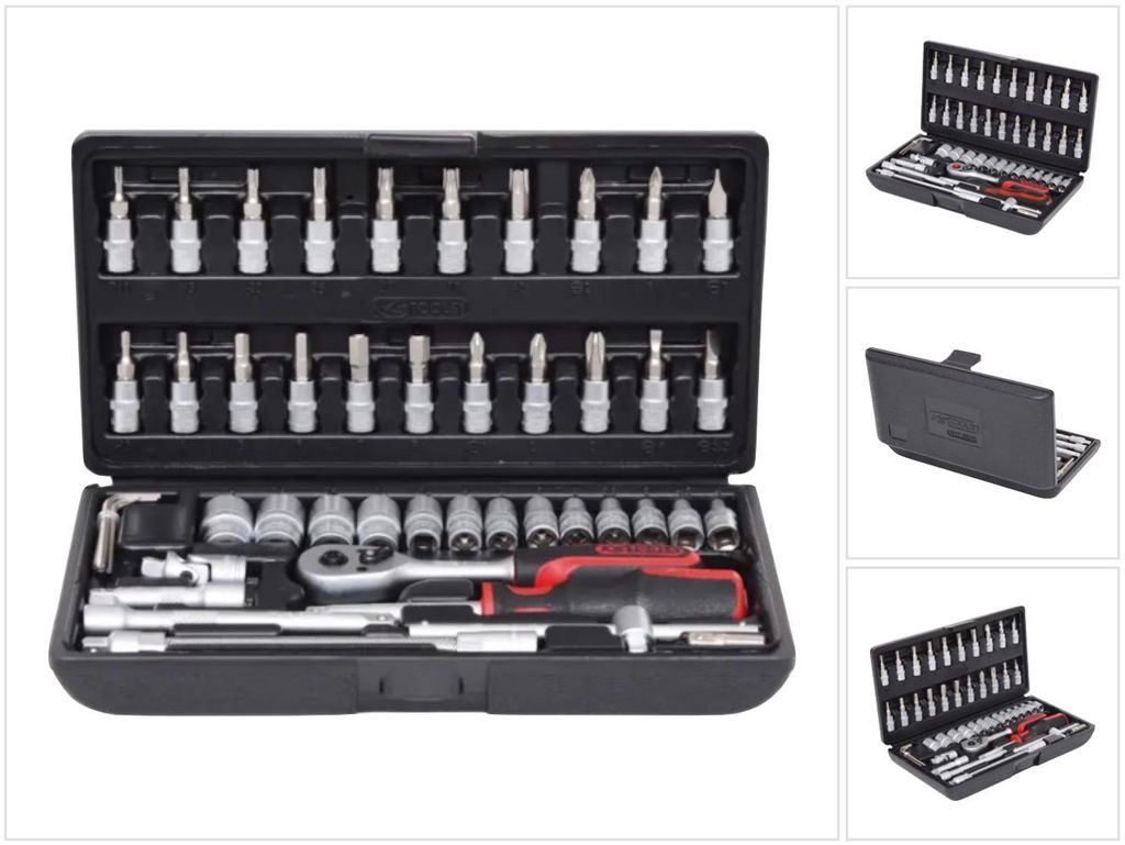 KS Tools 917.0648, Zestaw nasadek, 1/4", Angielski, 1/4", Zdjęcie produktu 