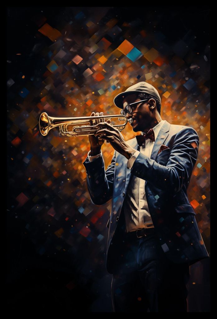 Plakat 30x45cm Symphonie auf der Trompete