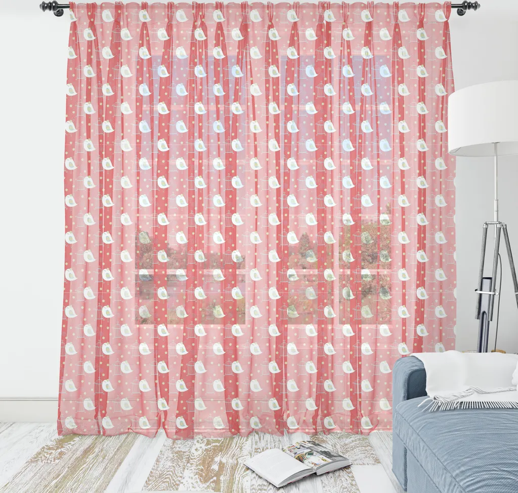 Telo Arredo Parete 220x274 ABAKUHAUS - Stile Shabby Chic Corallo