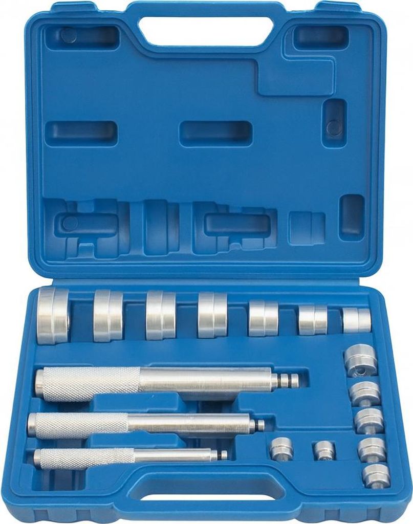 LUXTOM | Lager Buchsen Druckstücksatz, 12-42mm, 17tlg, Radlagerwerkzeug Abzieher, Radnabe Abzieher