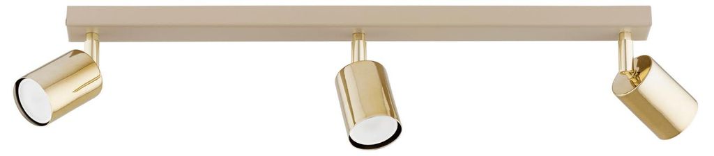 KAR-LIGHTING Spotbalken 3‑flammig Gold, Metall – Produktbild 