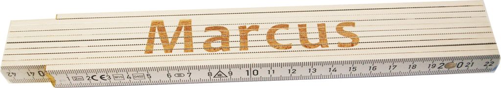 Zollstock Marcus 2 m weiß