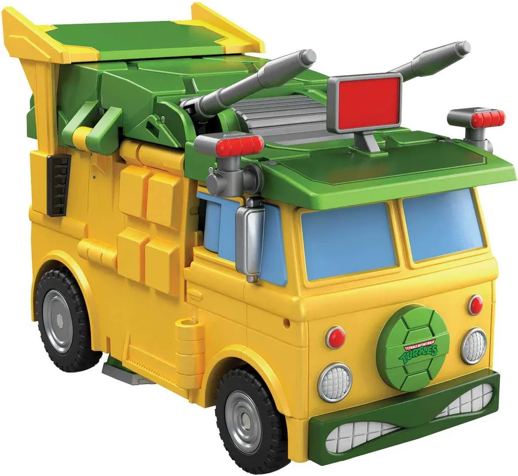 Transformers Party Wallop TMNT avec 4 Têtes de Tortues Interchangeables