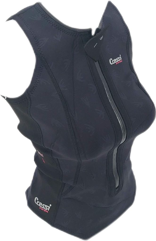 CRESSI Termico Lady Schwimmanzug 2 mm Damenarm Schwarz Logo Produktbild 