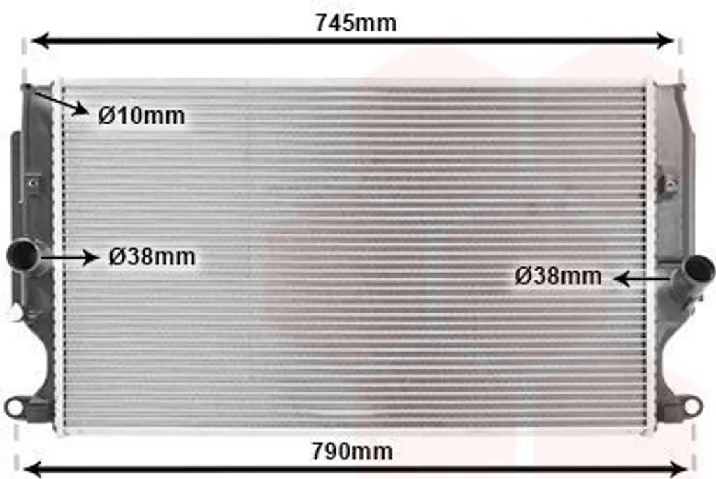 Radiateur adaptable Toyota 1710-20507 pour réparer une fuite liquide