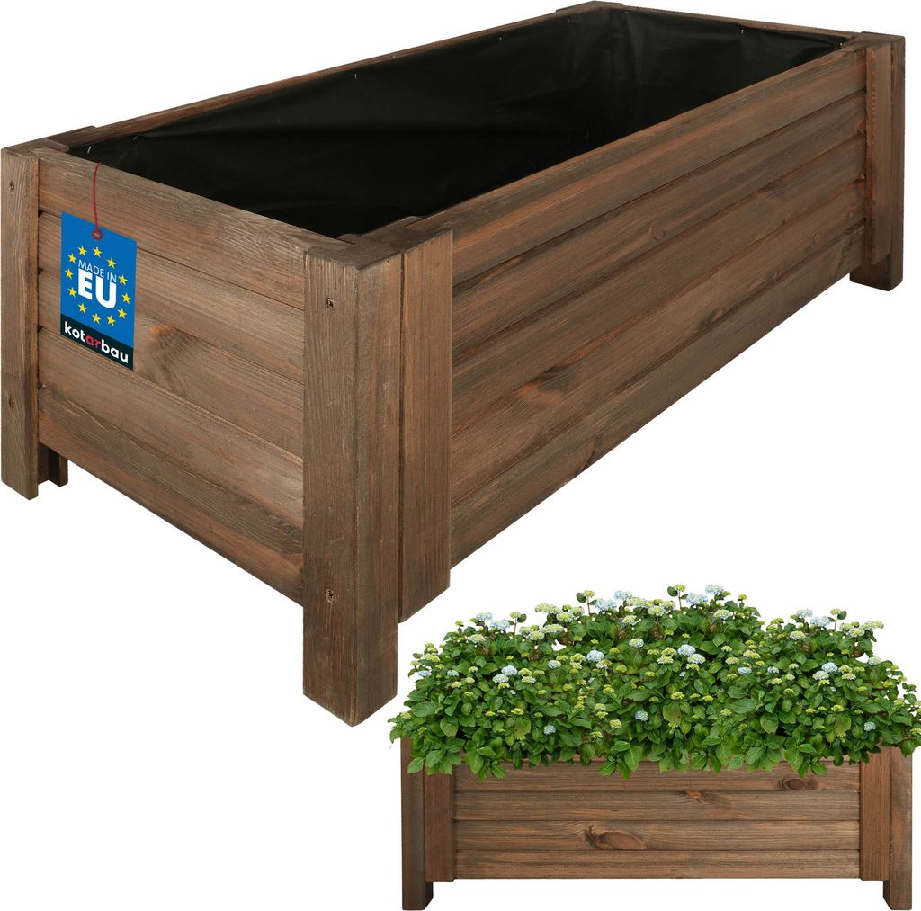 KOTARBAU® Donica Skrzynka Drewniana na Nóżkach 79 x 39 x 30 Zdjęcie produktu 