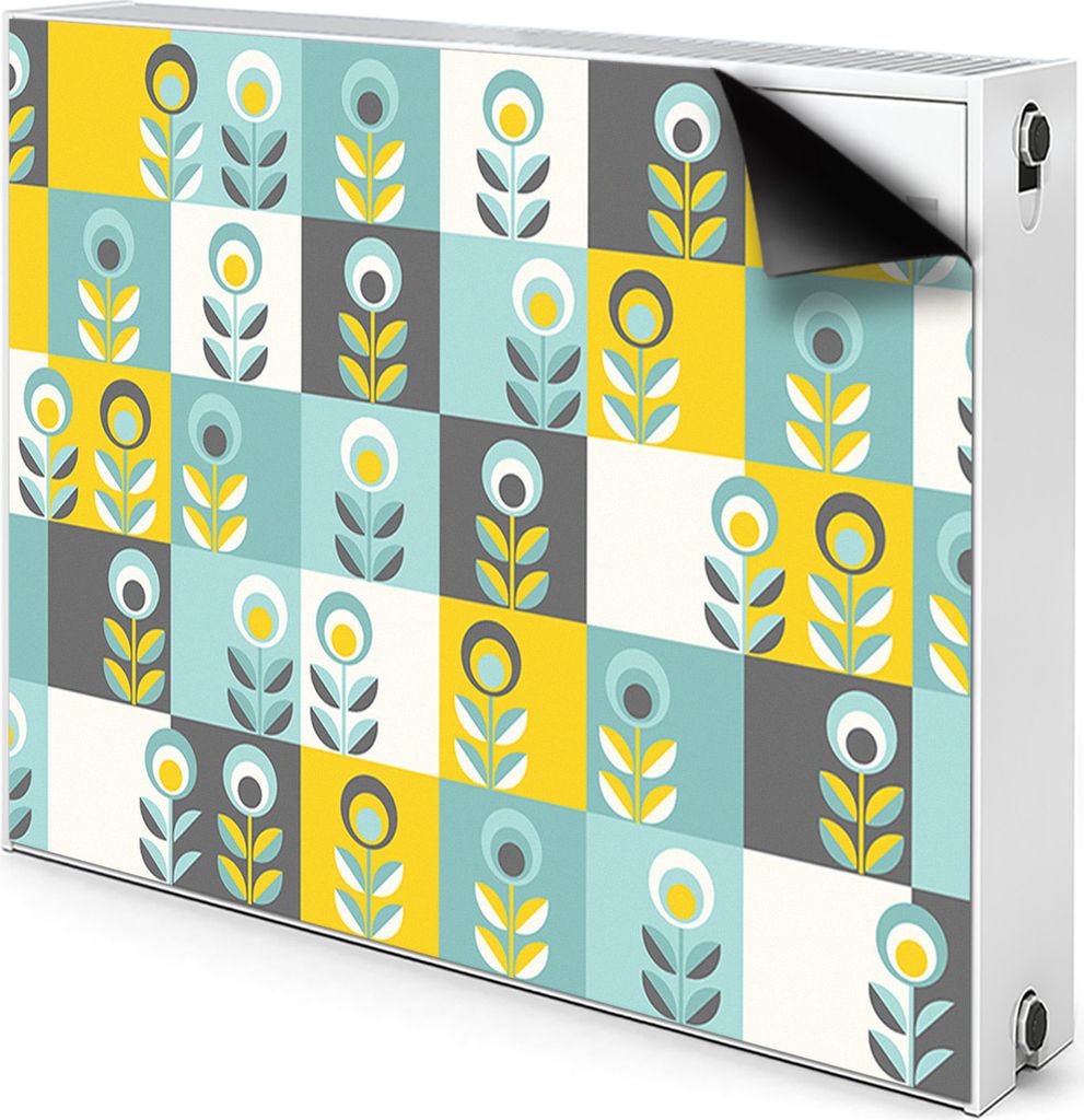 Magnet Heizkörperabdeckung Heizkörperverkleidung Verkleidung Abdeckung 100x60 cm - Skandinavisch, muster