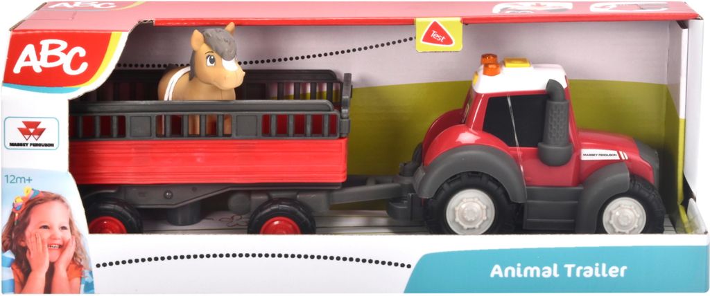 Dickie ABC Massey Ferguson Animal Trailer