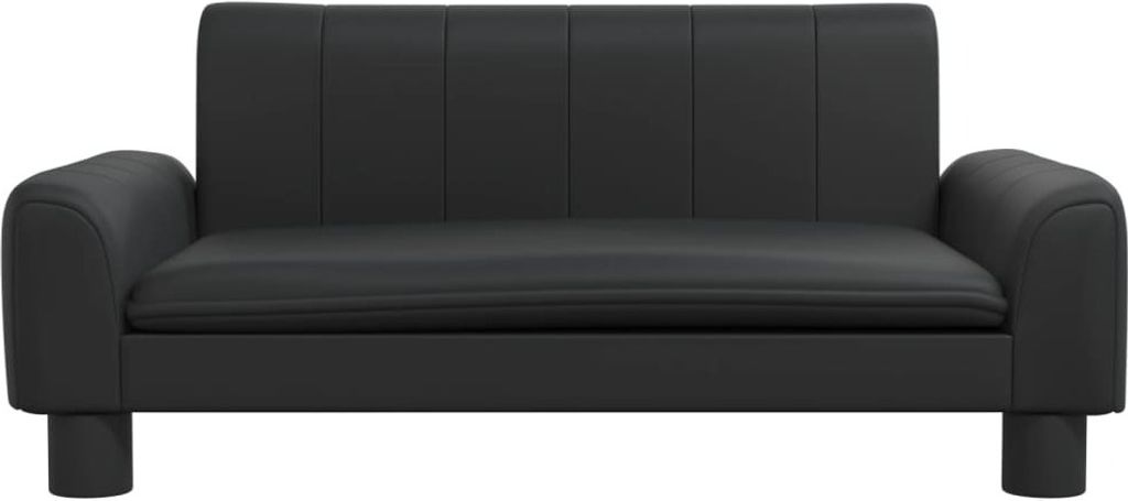 "Winter Sale" Kindersofas - Schwarz Kindersofa Schwarz 70x45x30cm Kunstleder DE9738119