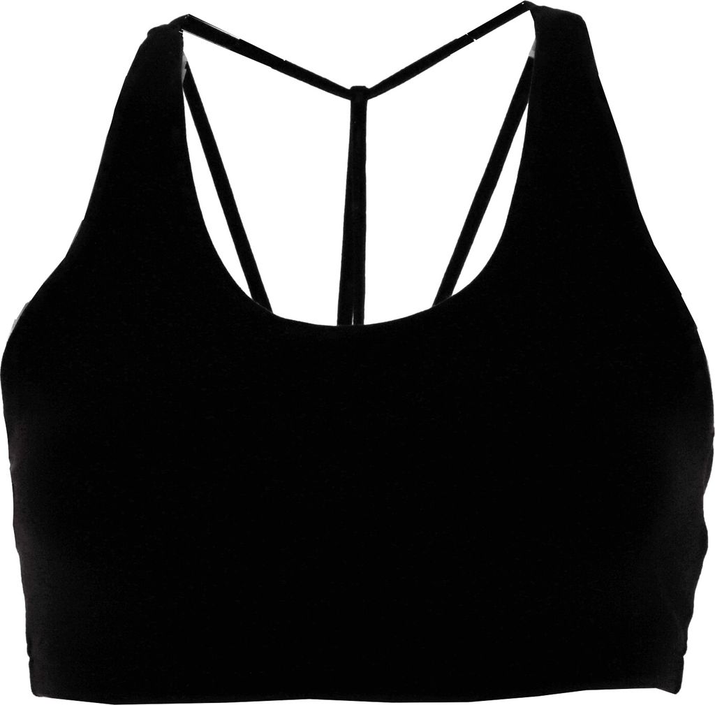 Goa Psytrance Bikini Top, Boho Top, Pixi Top mit Toller Rückenpartie, Yoga Bustier - Schwarz, Damen, Elasthan,Viskose, Größe: M