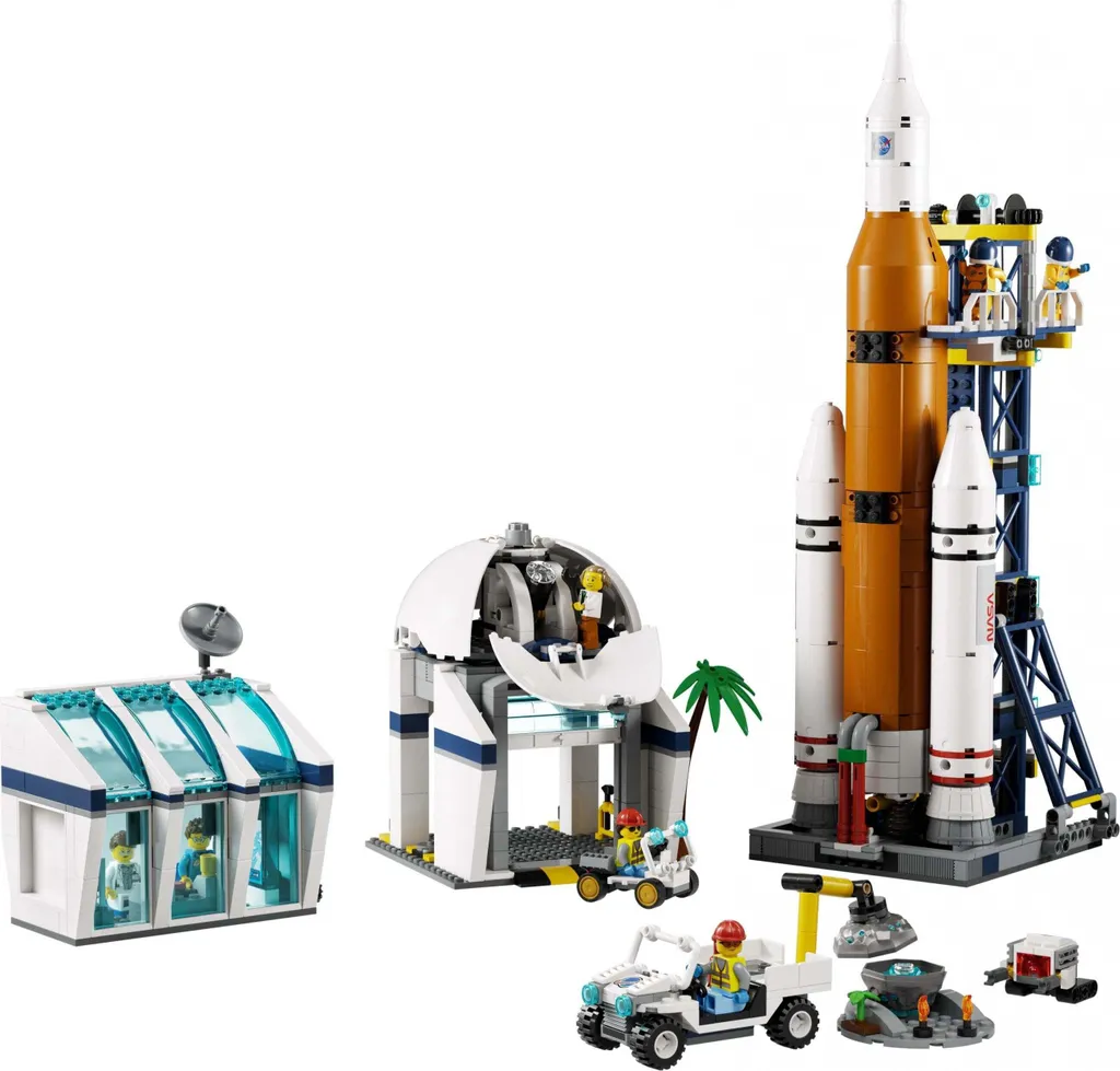 Jeu de construction centre spatial LEGO 60351 avec fusée et figurines - 11
