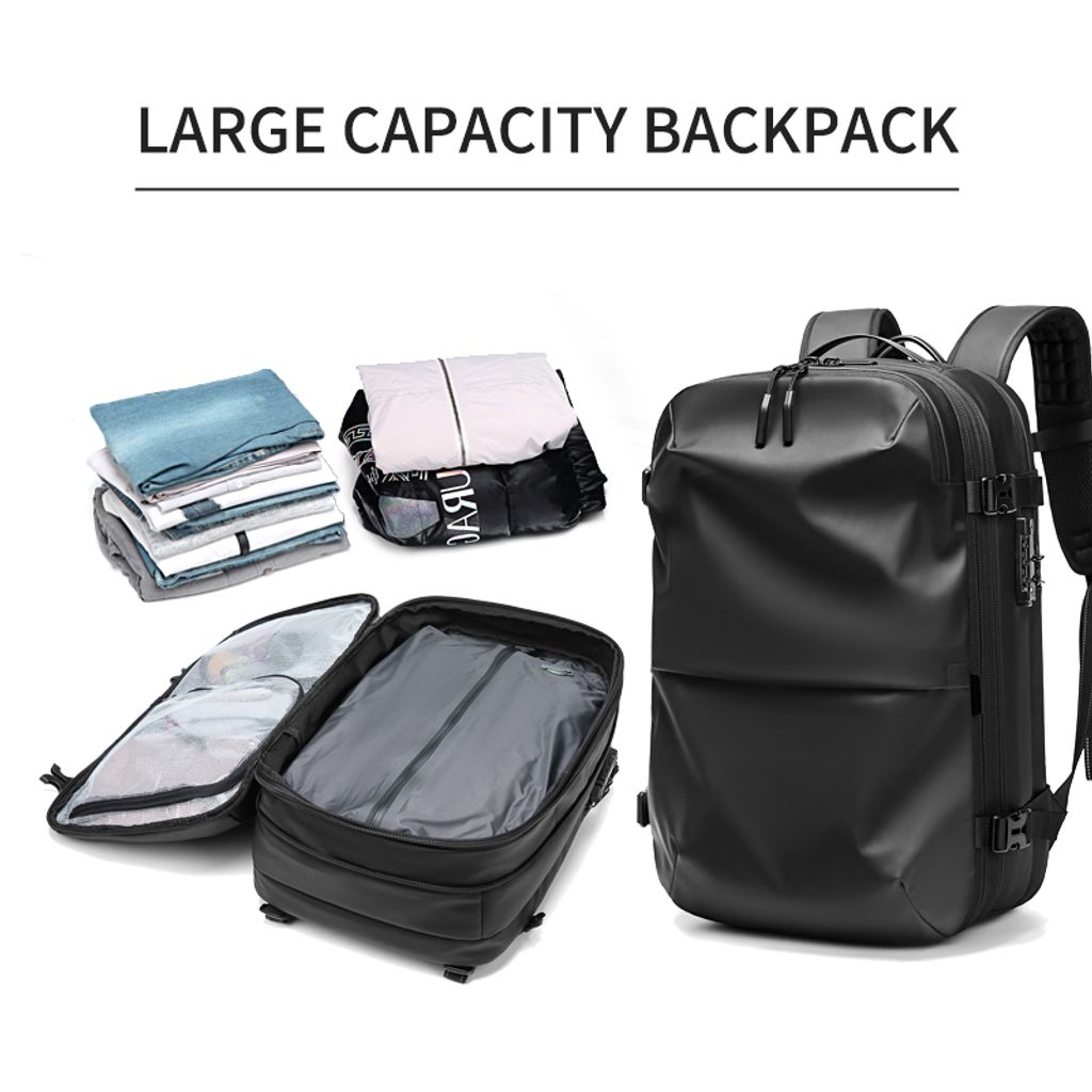 Caimco® Traveler - Vakuumrucksack - Inklusive Vakuumpumpe - Produktbild 10