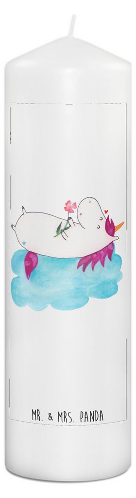 Mr. & Mrs. Panda Kerze Einhorn Verliebt 29 x 8 cm XL - Weiß Produktbild 