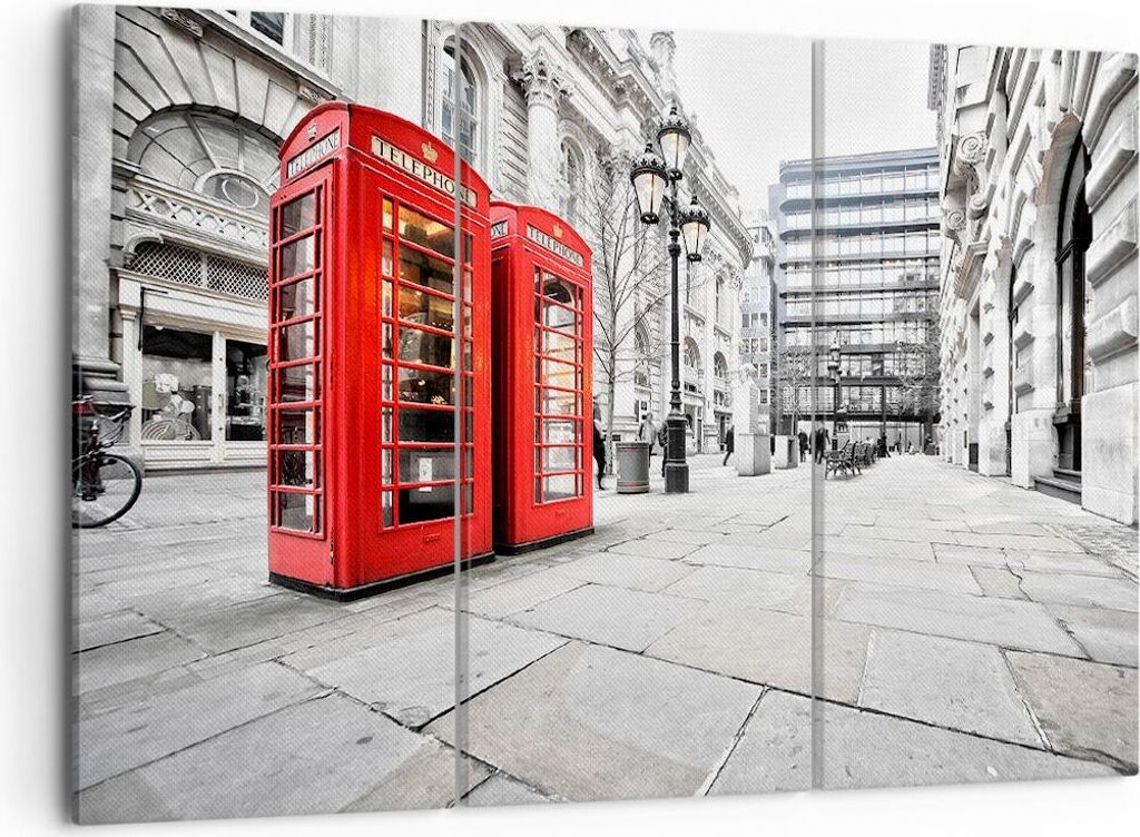 Bild auf Leinwand - Leinwandbild - Telefon London Kultur - Produktbild 