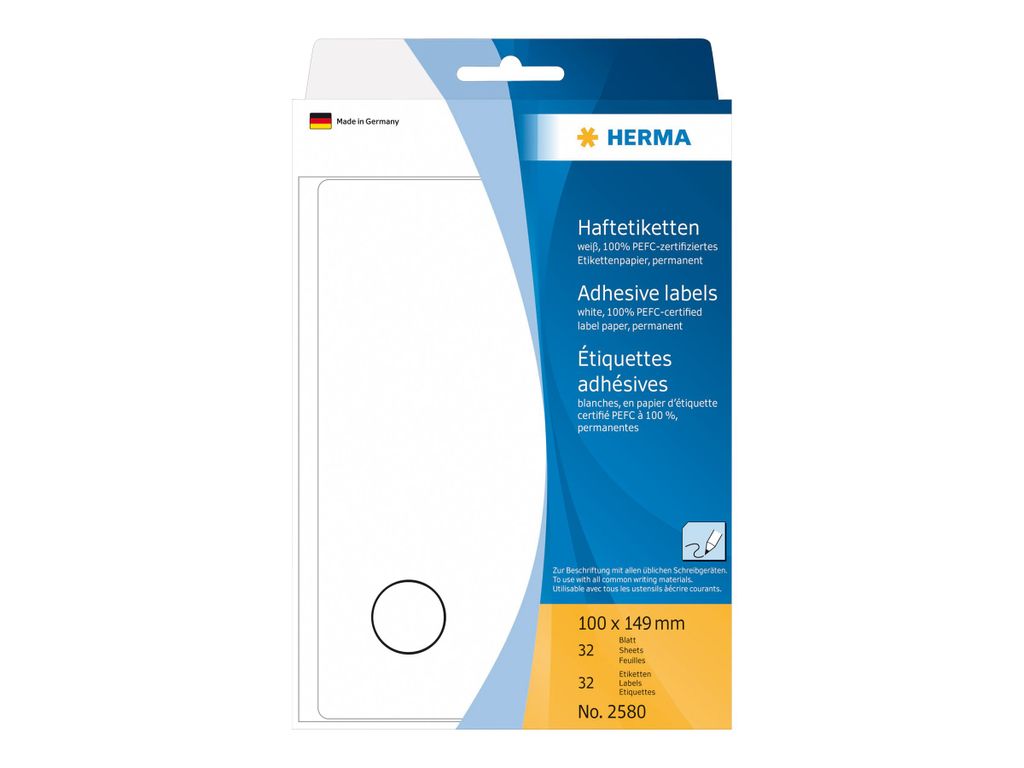 Etichette autoadesive HERMA, multifunzione, bianche opache, Immagine del prodotto 