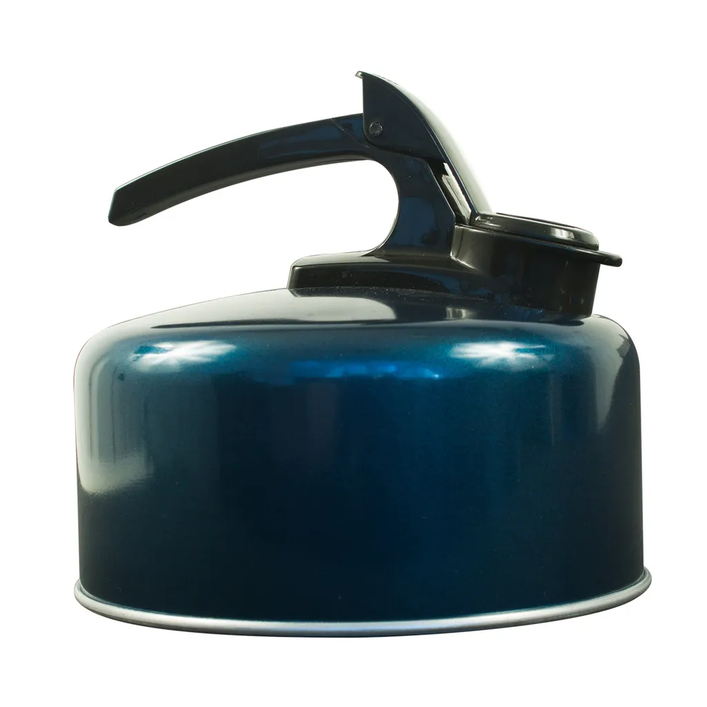 Théière aluminium 2l bleu : fini le manque d'eau chaude en camping