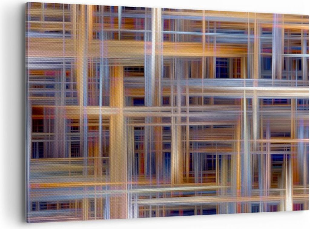 Bild auf Leinwand - Leinwandbild - Abstraktion modern - 100x70cm - Wand Bild - Wanddeko - Leinwanddruck - Bilder - Kunstdruck - Wanddekoration - Le...