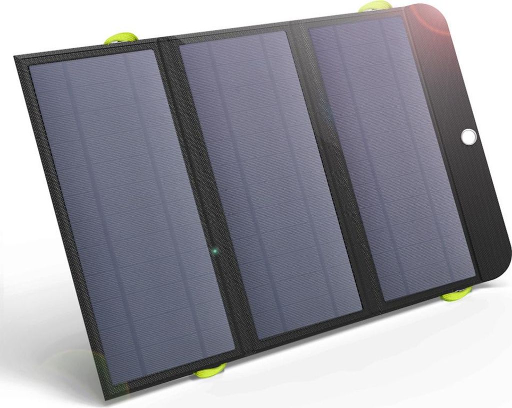 ALLPOWERS Solar Powerbank 10000mAh 21W faltbares Solarpanel PD 18W Schnellladung 2×USB Outdoor Camping Notfall Ladegerät