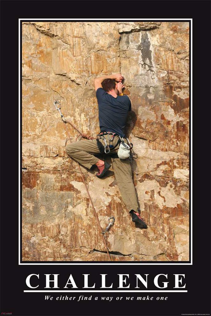 Défi de l'affiche motivante Image du produit 