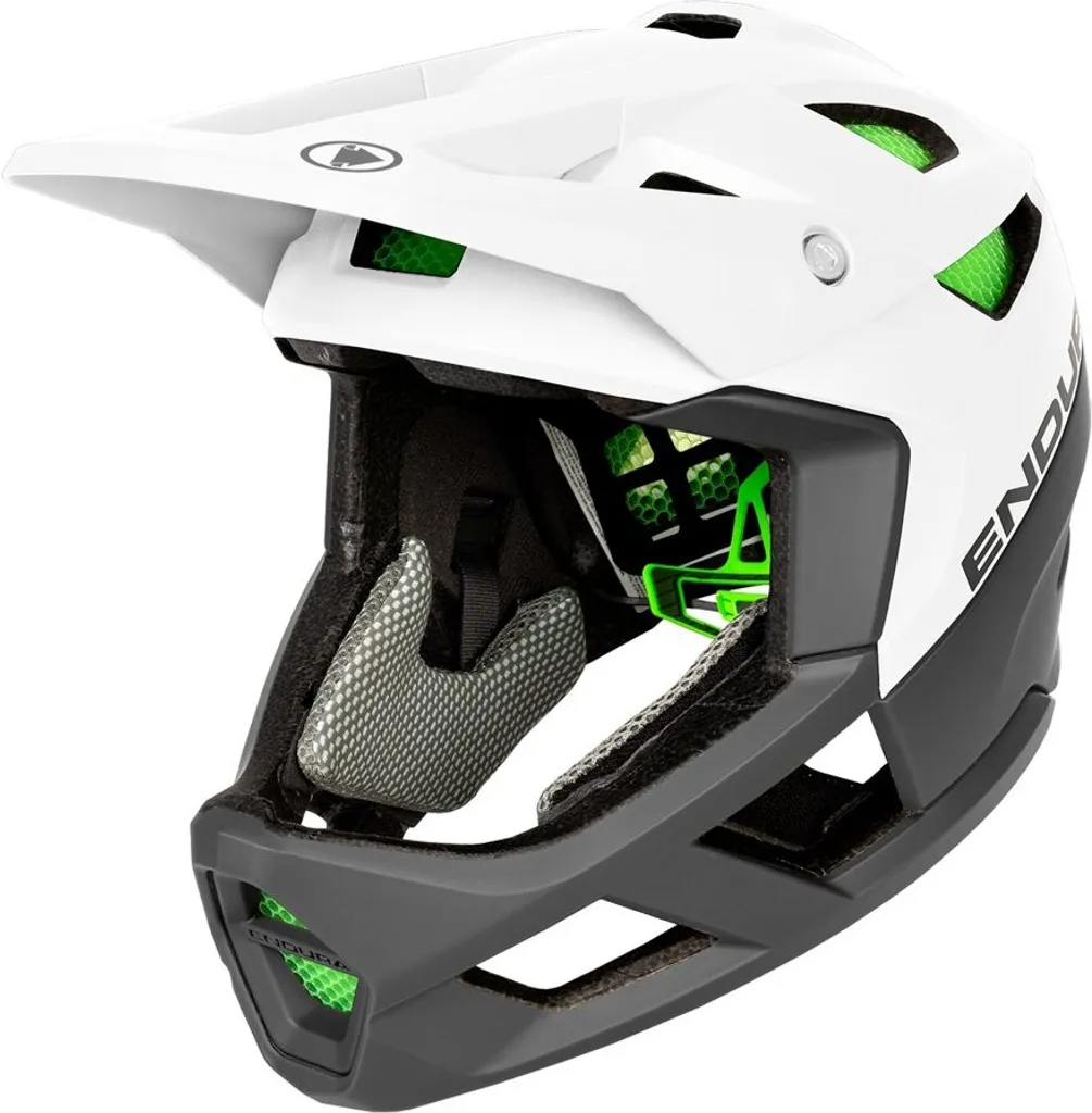 Casque intégral VTT Endura MT500 Mips blanc pour Enduro et Descente