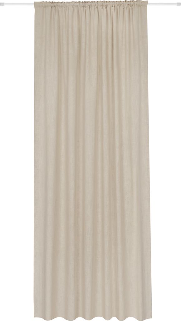 Gerster Baumwolle/Leinen-Schal Uni, 140 x 270 cm, sand (OCS)