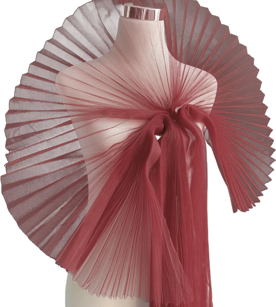 Spitzenbesatz mit Rüschen, plissierter Netzstoffbesatz, Organza-Rüschenstoff, Chiffon-Tüll-Spitzenbordüre zum Nähen von Hochzeitskleidern, Bes...