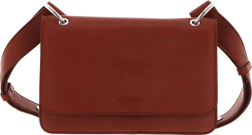 Sac à épaule bandoulière Lindsey Marc O'Polo en cuir orange pour femme