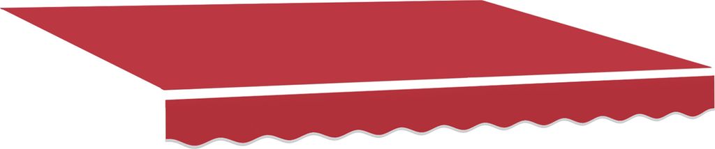 "2025"cloris manuelle einziehbare Markise mit LED Rot 300x250 cm - Markisen CHY43744
