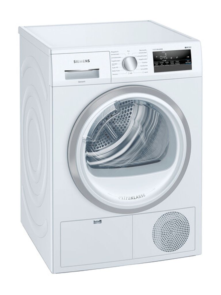Siemens WT45HV90 Freistehender Wärmepumpentrockner, Frontlader, , Kondensations, 236 kWh/Jahr, 8 kg Fassungsvermögen, 65 dB Geräuschemissionen, ...