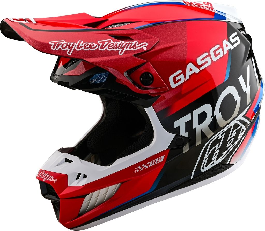 Troy Lee Designs SE5 ECE Composite MIPS Helm, GasGas Fumes, red/black, L | 58-59cm
